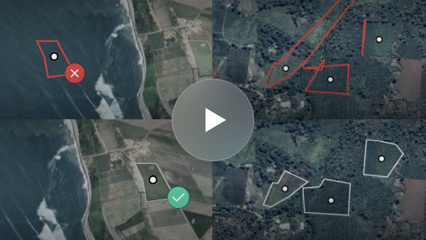 Accurate EUDR compliance starts with high-quality data - detect & correct data issues with Picterra